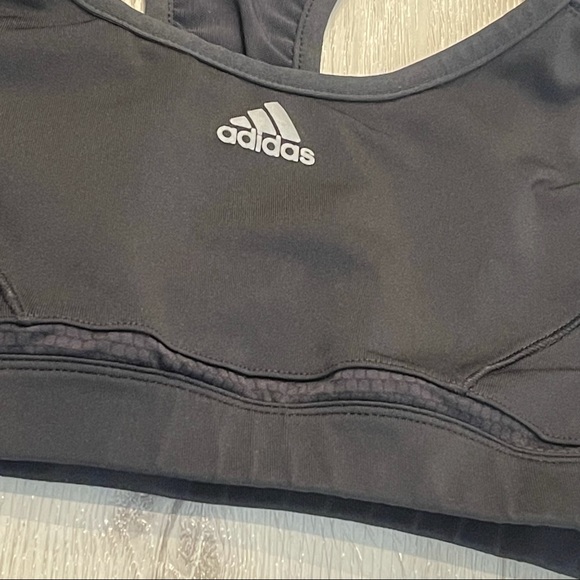 ADIDAS Black Racerback Sports Bra - Picture 2 of 7